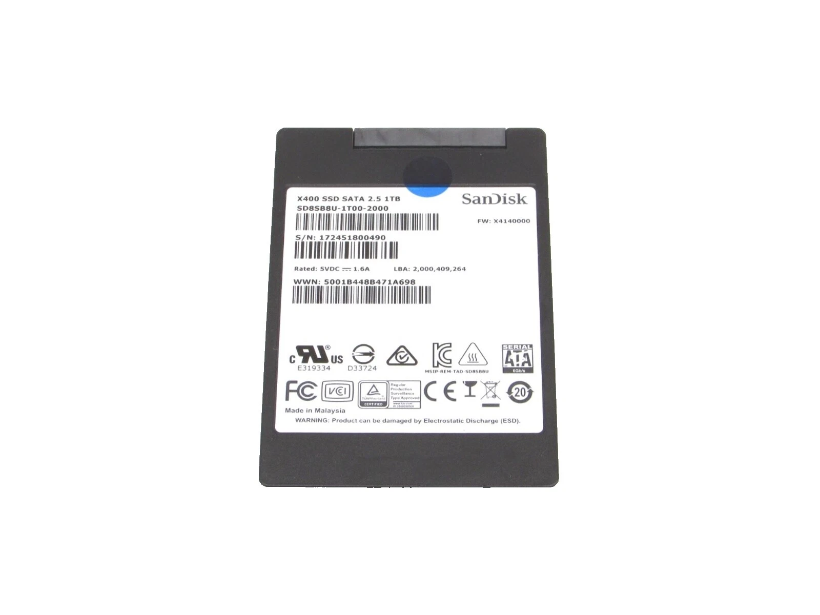 SanDisk SATA II 128 GB Solid State Drives
