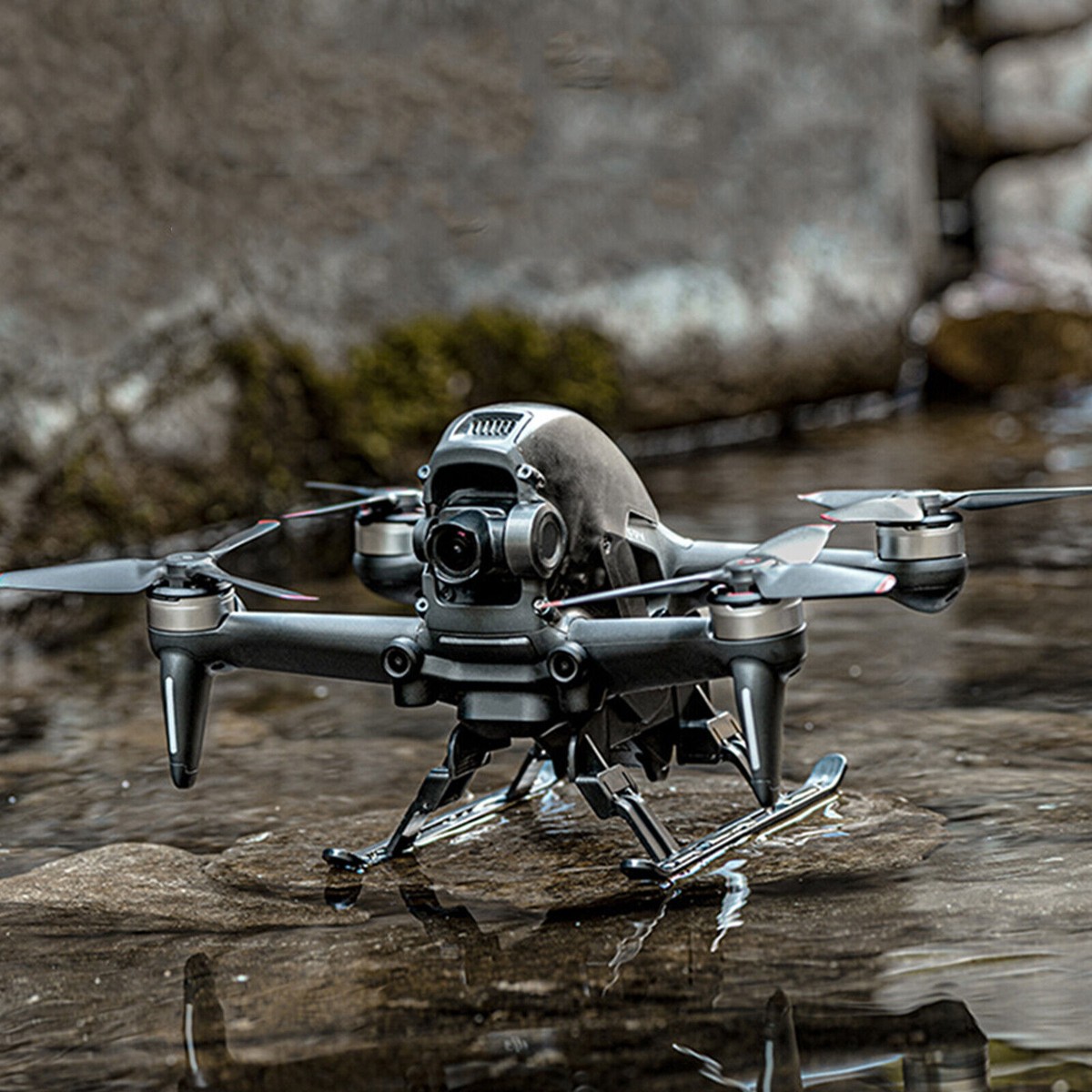 Foldable Landing Gear Heightening Extended Tripod Protective Stand