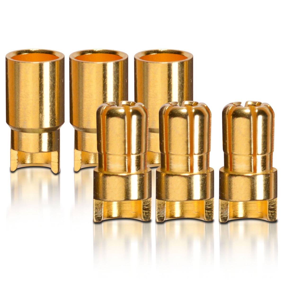 Gold Contact Connector Heavy Duty Male Female 6.0mm Brushless 3