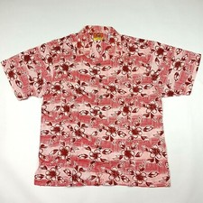 Vintage Floral Hawaiian Men's Size XL Button Up Short Sleeve Beach Camp Shirt
