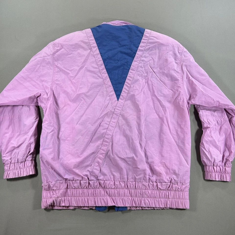 Jaqueta de chuva vintage London Fog color block rosa náutica anos 80 anos 90 masculina XS - Imagem 3 de 4
