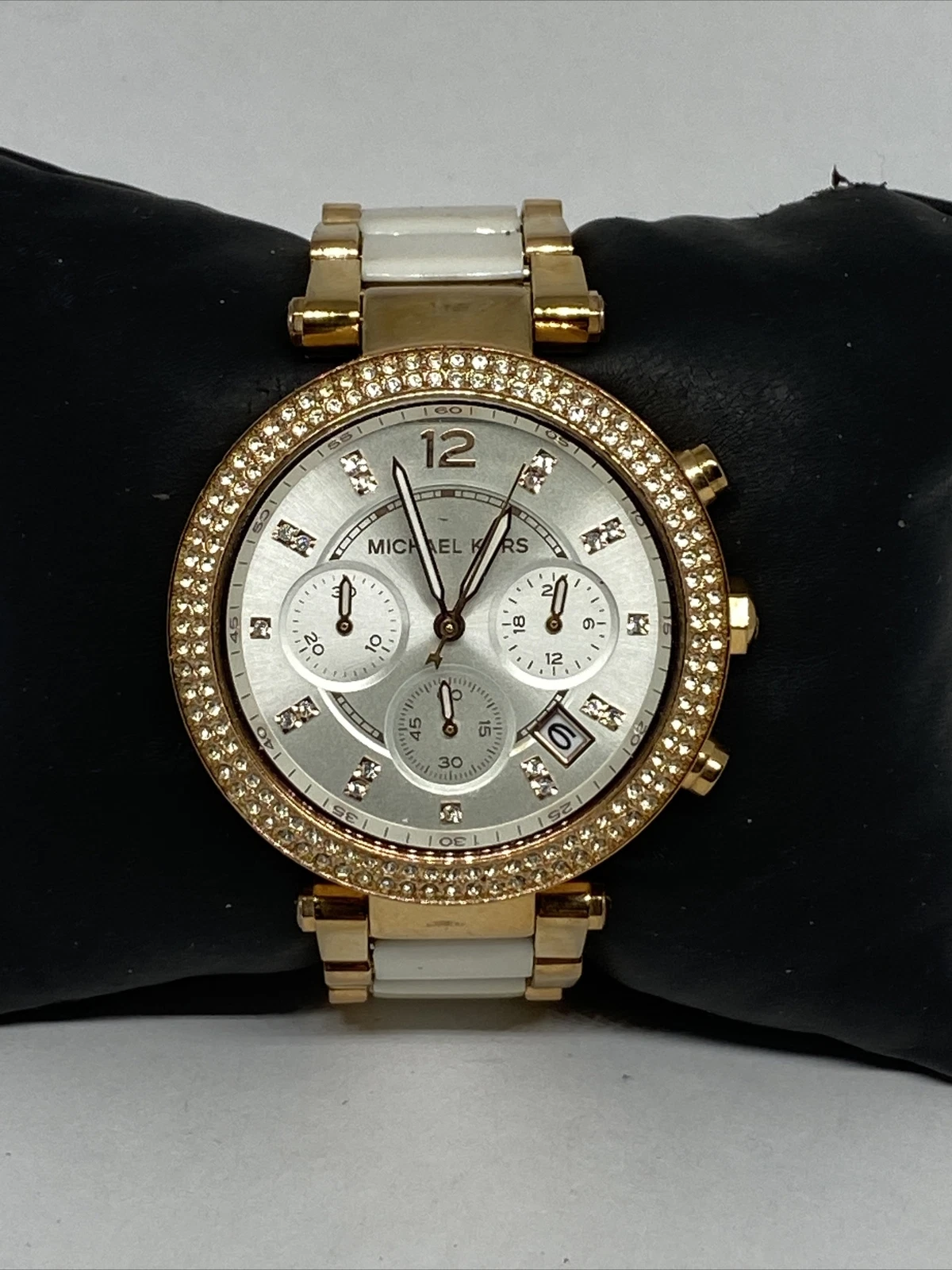 Orologio Michael Kors Parker MK5774 donna bicolore analogico quadrante argento quarzo MP292