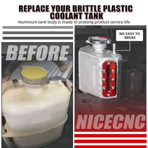 Radiator Coolant Tank Reservoir Bottle For Can-Am Commander 1000R 2021-2023 700 - Picture 4 of 11