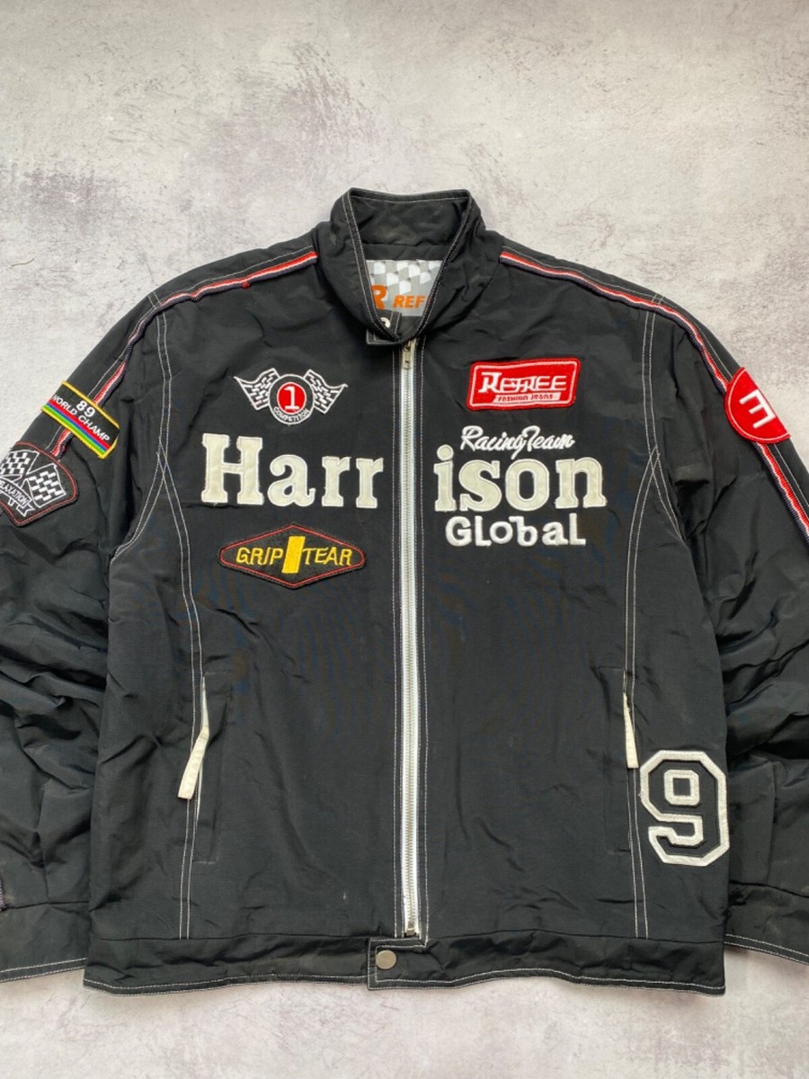 Vintage Harrison Gibson Racing Jacket 9 Rare Ferrari Marlboro Size
