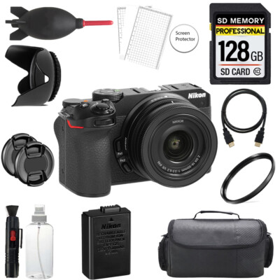 Nikon Z30 Camera +16-50mm Lens + 128GB + Bag+ UV Filter- Basic Kit