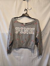 Women's Long Sleeve PINK Crop Top - Stylish and Comfortable Fashion Essential