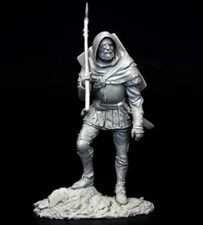 1:24 75mm Resin Figure Model Kit Ancient Warrior Unassambled Unpainted