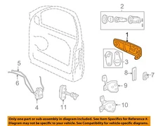 CHRYSLER OEM 99-01 Grand Cherokee Lock Hardware-Handle, Outside 55136351AC