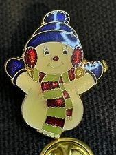 Vintage Centennia Snowman Pin w/Backing