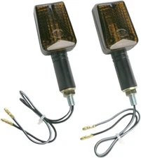 K & S Universal Mini-Stalk Marker Light Long Stem Black w/Smoke Lens #25-8129