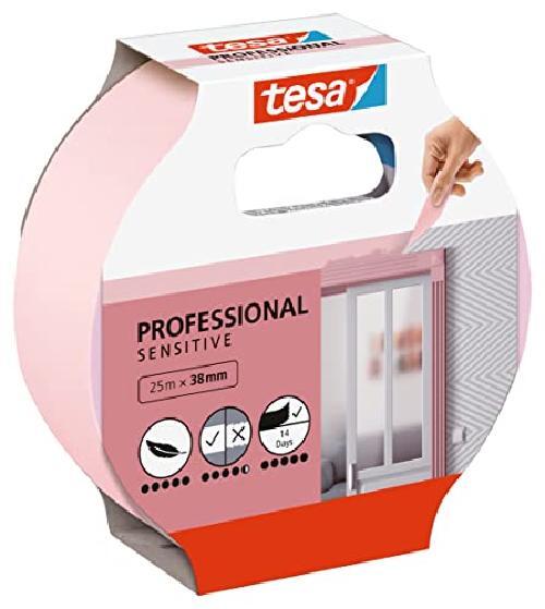 tesa Nastro per Mascherature su Tappezzeria - Nastro adesivo sottile per mascher