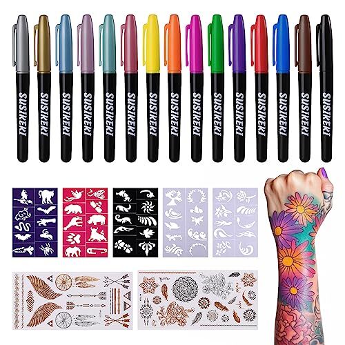 Tattoo Stencil What Pens Can You Use To Draw On Skin SUSIKEKI