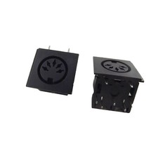 5pcs DIN 5 Pin Circular Jack Female Panel Mount PCB Mount Connector Adapter