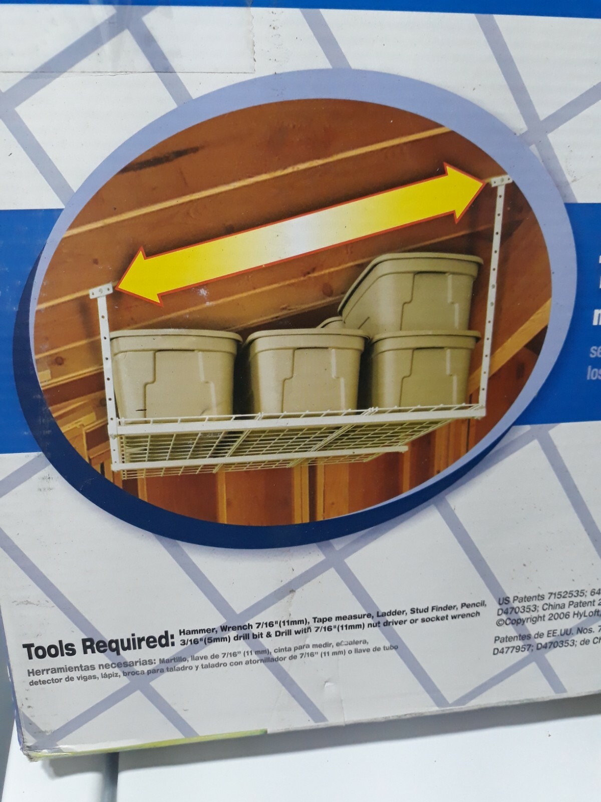 Hyloft Heavy Duty Ceiling Storage Unit Shelly Lighting