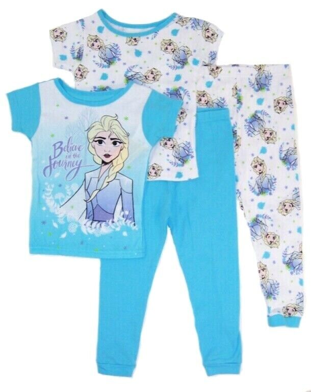 Disney Frozen 2 Toddler Girls 4 Pc Snug 2T NWT Believe Max 54% OFF Fit Virginia Beach Mall Pajama Set Size