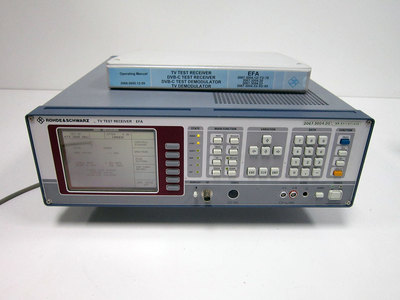ROHDE & SCHWARZ R&S EFA 20 EFA20 DVB-C TV TEST RECEIVER EFA-B1