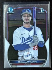 2023 Bowman Chrome #BCP-152 Oswaldo Osorio 1st Bowman Chrome Los Angeles Dodgers