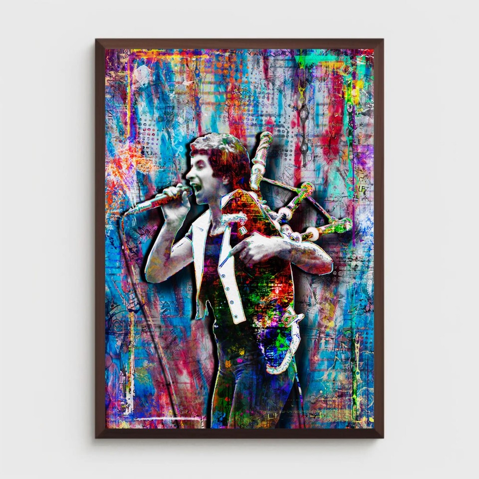 AC/DC BON SCOTT 20x30in Poster, Bon Scott Tribute AC/DC Art Free ...
