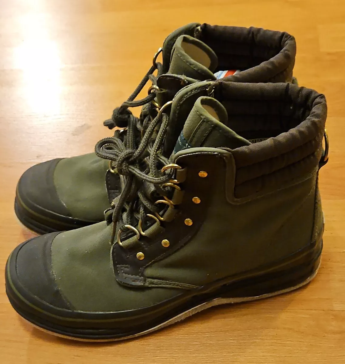Orvis Fishing Felt Soled River Wading Boots Mens Size 8 Green