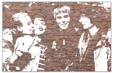 Stone Roses Ready To Hang Canvas or Poster Ian Brown John Squire Mani Reni