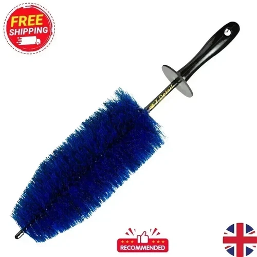 EZ BIG DETAIL BRUSH - EXTRA LONG ALLOY WHEEL CLEANING BRUSH - NO EXPOSED METAL - Picture 1 of 2