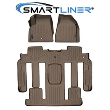 SMARTLINER Custom Fit Floor Mats 3 Row Liner Set Traverse Enclave Acadia Outlook