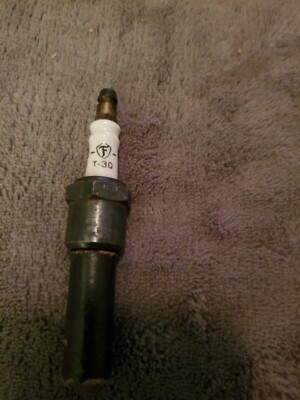#ad OLD FIRESTONE T 30 SPARK PLUG NEW OLD STOCK NO BOX $13.00