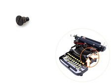 Folding Arm Bolt for 192x Corona No.3 Typewriter Antique Part Vtg Shoulder Screw thumbnail