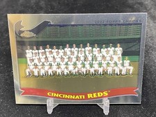 CINCINATTI REDS TEAM CARD 2002 TOPPS CHROME BASEBALL #648 BASE INSERT