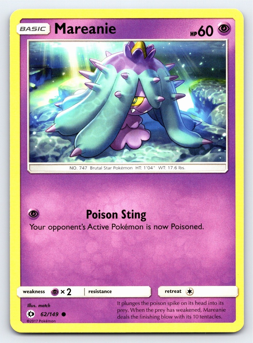 mareanie pokemon card Amazon.com: Toxapex 115/195 and Mareanie 114/195, Evolution 2 Card lot -  Silver Tempest main image 1