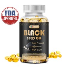 Premium Black Seed Oil Capsules Black Cumin Seed Oil Nigella Sativa 120 Softgels