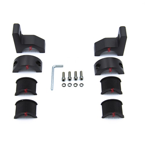 Supporti braccetti metallo a collare fari supplementari moto universale 25 - 30m - Imagen 6 de 12