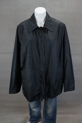 GFF Gianfranco Ferre Bomber Jacket Black Sz 20 us