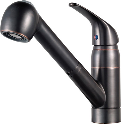 G13310YY Pfirst Series 1-Handle Pull-Out Kitchen Faucet in Tuscan Bronze, Water-