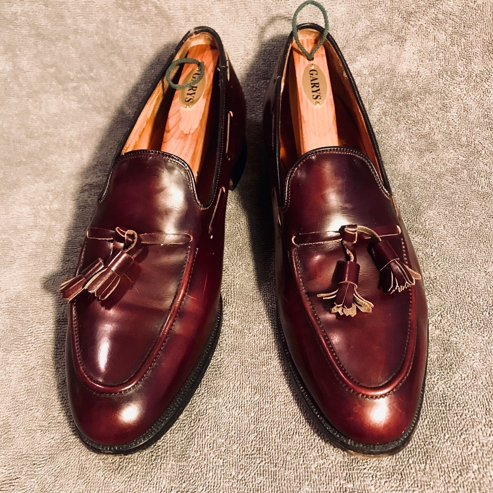 Church's Royal Tweed Cordovan Burgundy Leather Loafer… Gem