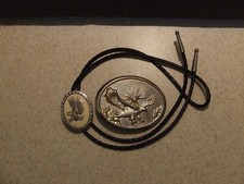 FLYING EAGLE BELT BUCKLE AND BOLO TIE