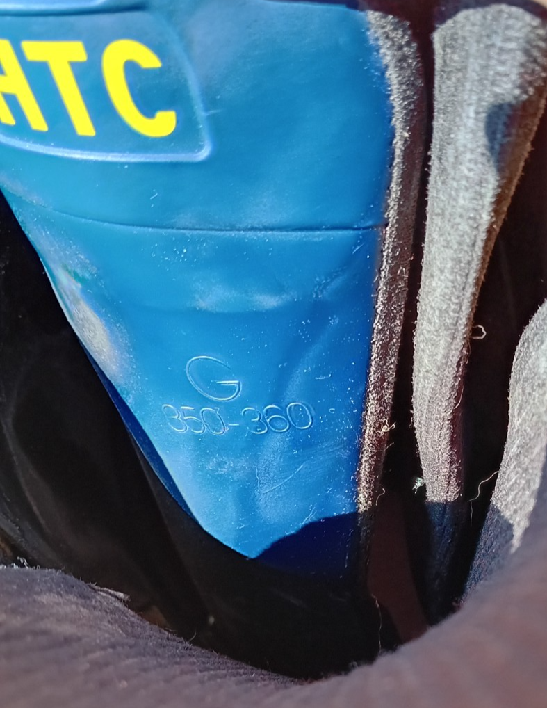 Scarponi sci uomo Salomon 93 EXP calzata posteriore misura 355 (tgl 43 circa)