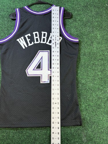 New 2000-01 Chris Webber #4 Kings Mens Mitchell & Ness Swingman Jersey $130 S - Picture 8 of 8