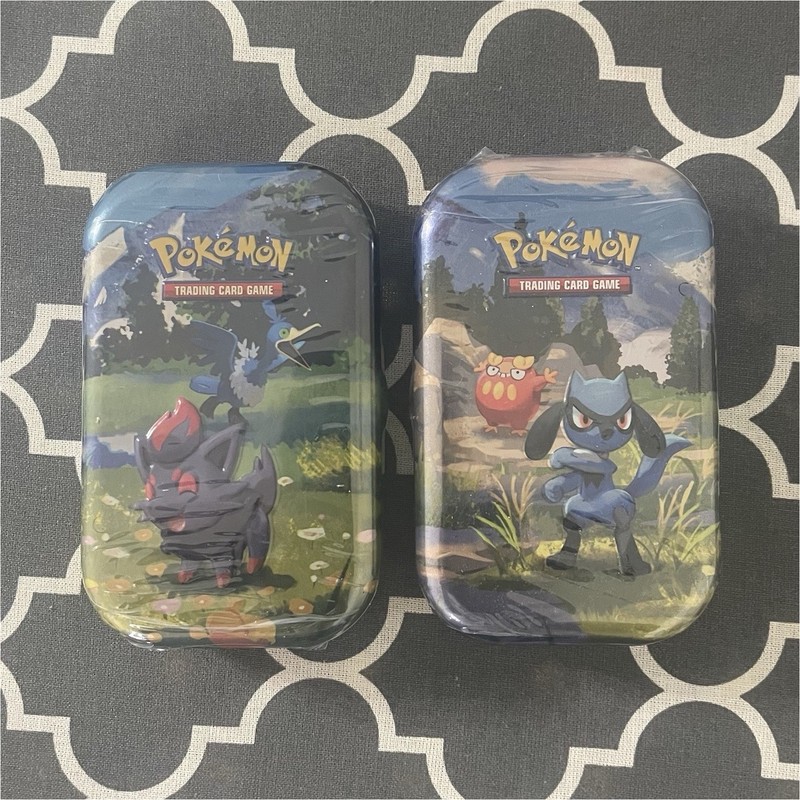 Pokémon TCG Mini Tin Lot of 2 - Riolu/Darumaka & Zorua/Corvisquire, Std