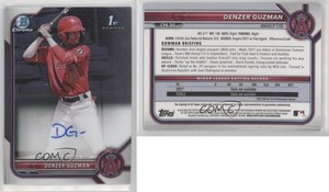 2022 Bowman Chrome Prospect Auto Denzer Guzman #CPA-DG Auto