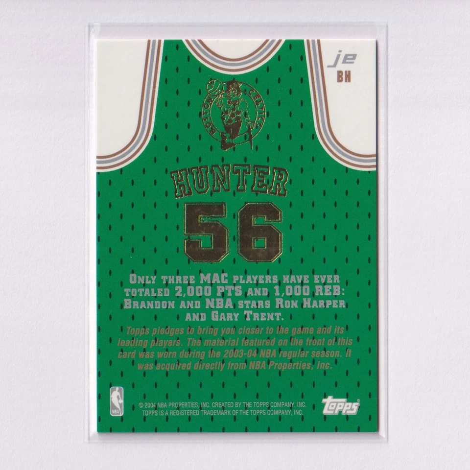 2003-04 Topps Jersey Edition #JEBH Brandon Hunter RC Rookie - Image 2 of 2
