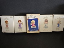 Set of 5 Mary's Angels Hallmark Ornaments In Original Boxes Excellent Condition