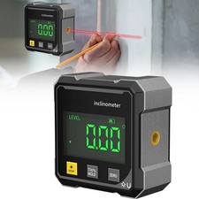 360° Magnetic Digital Angle Gauge Finder Laser Inclinometer Level Meter Tool UK