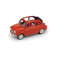 Fiat 500 America 1958 Aperta (Targa New York) Rosso 1:43 Brumm Auto Stradali -D-
