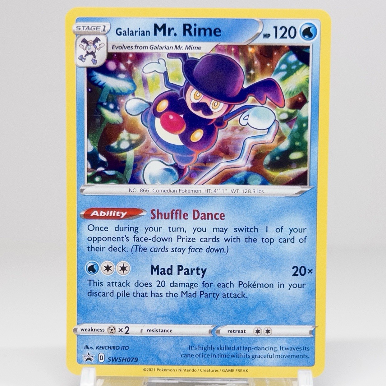 Galarian Mr. Rime SWSH079 - NM Holo Black Star Promo - Pokemon Card