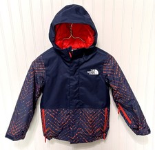 THE NORTH FACE Blue Insulated Winter Ski Waterproof Jacket Coat Youth Size XS 6
