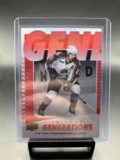Peter Forsberg Upper Deck Trilogy Generations Red /799 2023-2024 #TG11A Colorado