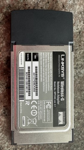 Linksys WPC54G - Wireless-G Notebook Adapter - PCMCIA 2.5GHz 54 Mbps - 第 2/2 張圖片