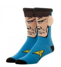 Star Trek Spock Socks Licensed Crew Sock with Ears