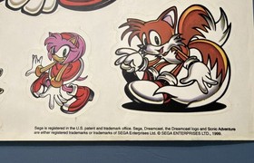 VTG 1999 Promotional Sonic Stickers Dreamcast Electronic Gaming Monthly NEW